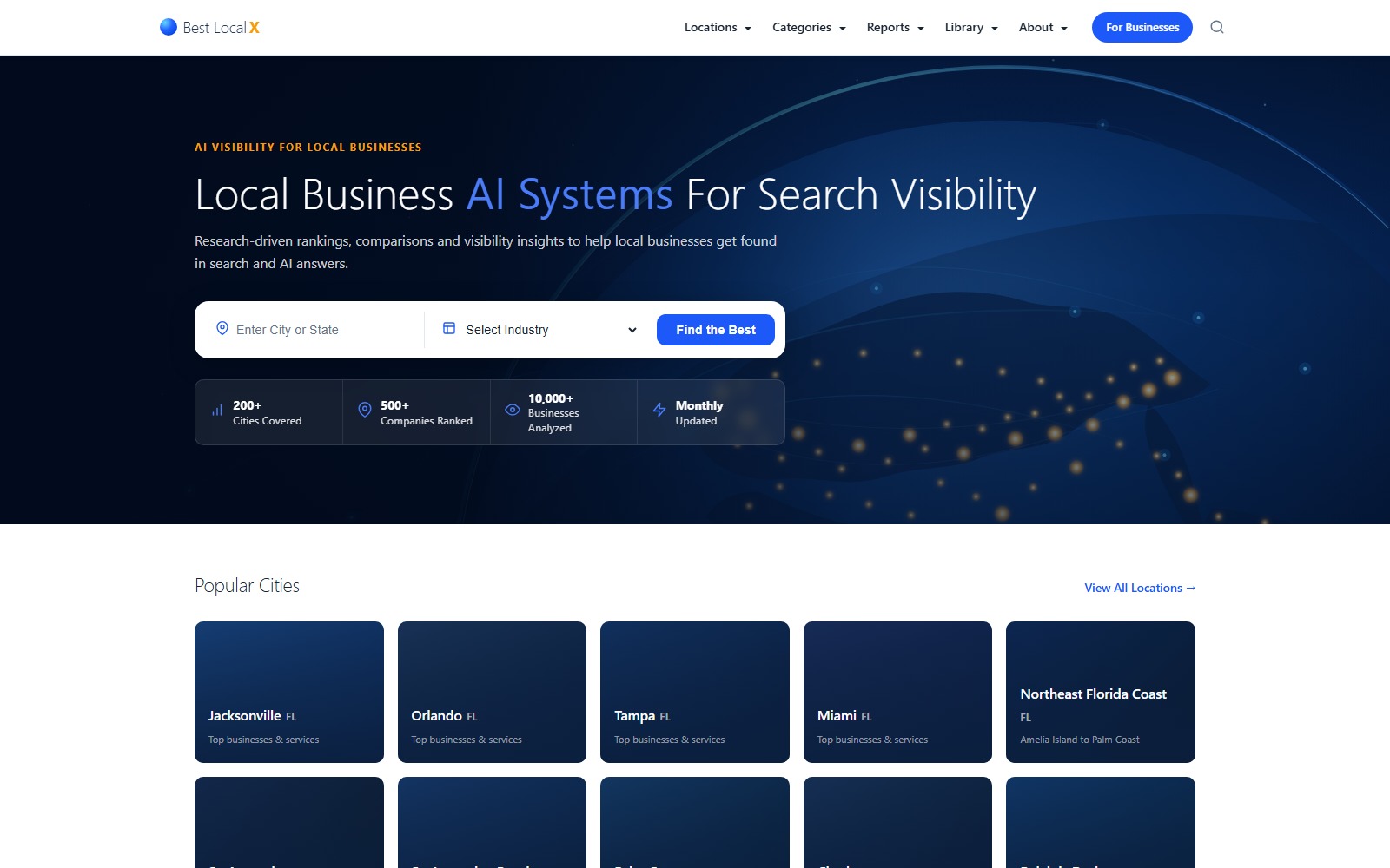 Homepage of bestlocalx.com
