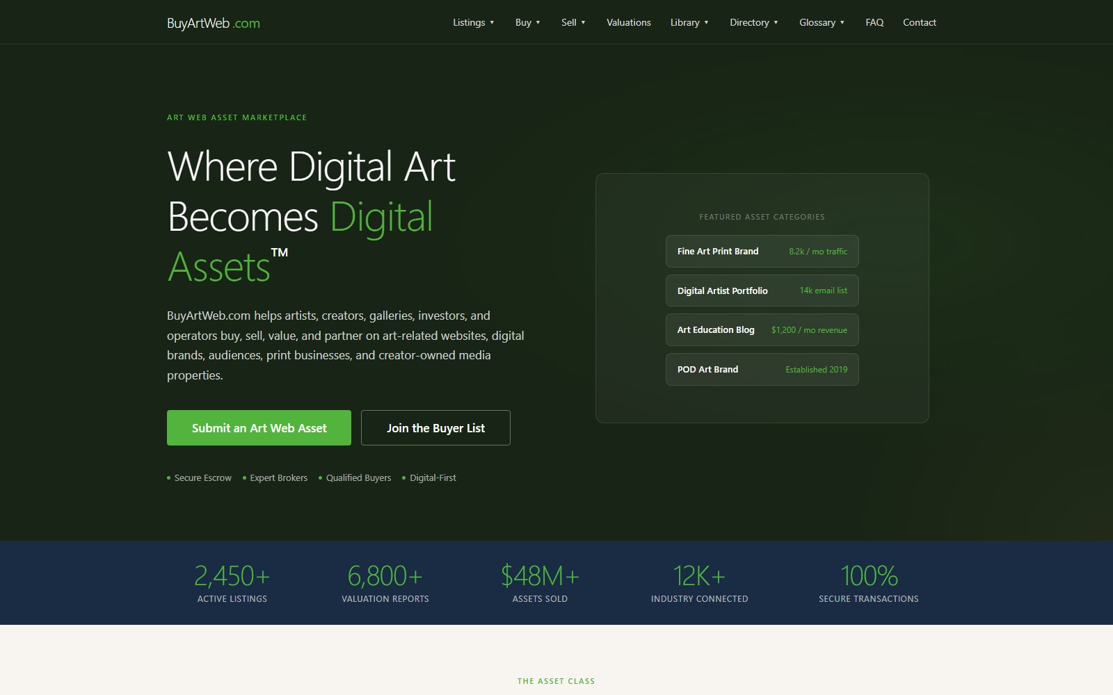 Homepage of buyartweb.com