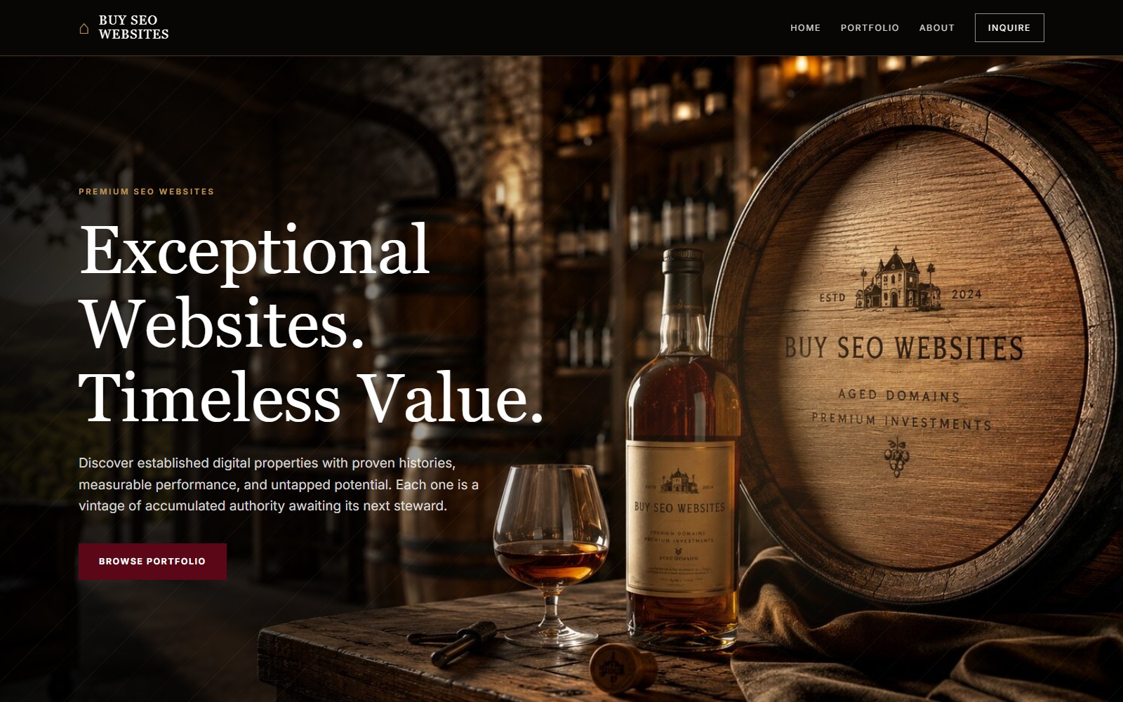 Homepage of buyseowebsites.com