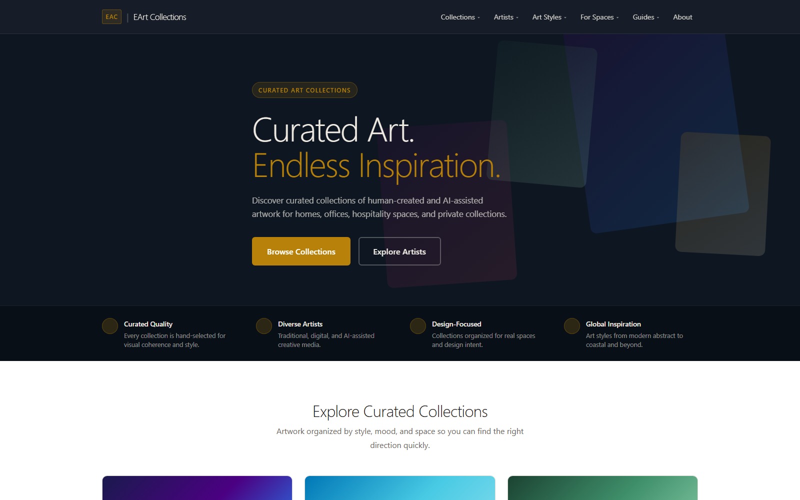 Homepage of eartcollections.com